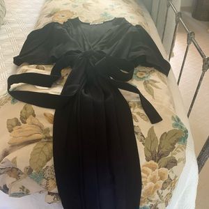 Emerson Fry Lisa dress, black crepe